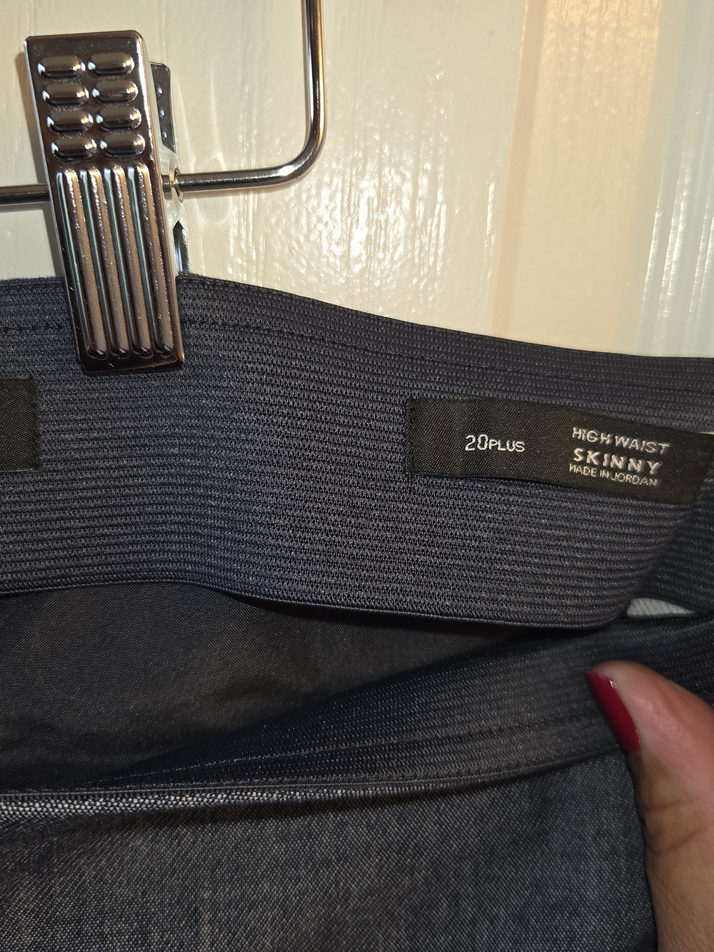 LOFT High Waist Skinny Pants - Navy Blue